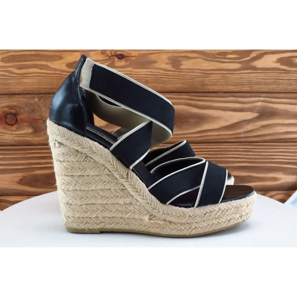 Steve Madden Heel Sz 7.5‎ Platform Black Synthetic M Erryn
